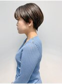 short(マッシュショート、グレージュ、イルミナカラー)