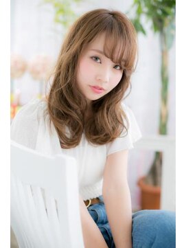 ヘアアンドビューティー ミック(Hair & Beauty miq) 外国人風ハイライトカラーシースルーエアリーロングc1