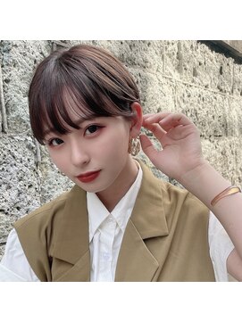 ラナ 渋谷(Lana) 【Chill】大人かわいいカーキグレージュマッシュショートボブ◎