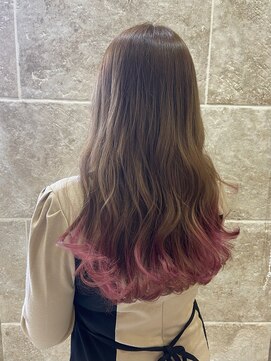 シャンティ 平岸店(Shanti) ○すそカラー/チェリーピンク/派手髪 菅野裕太○