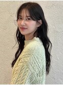 韓国風ゆる巻きロング