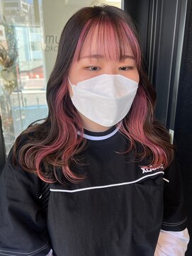 ムク 横浜店(muku) 20代インナーカラーケアブリーチイヤリングカラーハイライト