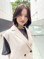 ロンドシェリ 仙台(Lond Cheri)&nbsp;くびれボブ/韓国/顔まわり/レイヤーカット/グレージュカラー