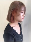 ミルクティーベージュ＋オレンジ