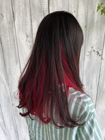 エスハートオブヘアー 植田店(ES Heart of HAIR)&nbsp;インナーカラー　ビジュアルレッド