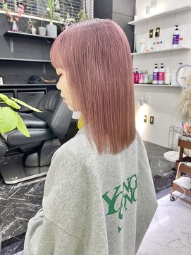 チュダック(ChuDuck) 韓国風《ピンクブラウン》ハイトーン/ケアブリーチ/ダブルカラー