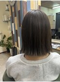 オリーブブラウン＆切りっぱなしボブ★