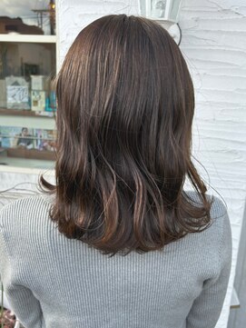 ヘアーエポック(hair epoque) 大人美人小顔ヘルシースタイルふんわりカールショコラアッシュ