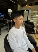 ショートアップバング フェードカット 海老名メンズカット