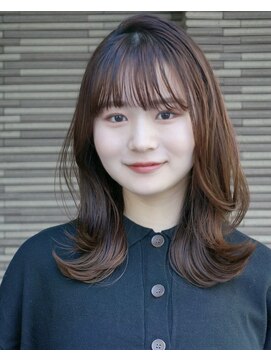 ガーデン オオタカノモリ(garden otakanomori) 大人のふんわり柔らかレイヤーミディアム×艶ブラウンカラー