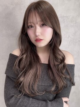 ルノン シェリー(LUNON cheliy) グレージュ×韓国/ヨシンモリ/波巻き/レイヤー/前髪