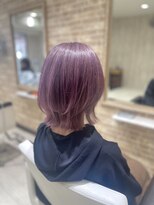ヘアスペース エアリス(Hair space Earth)&nbsp;レイヤーボブ×ピンクラベンダー