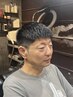 【平日限定】白髪染め+メンズカット+シェービング ￥8000→7500