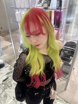 ジェム(GEM) 《RIHO》ライムグリーン×ピンクレッド