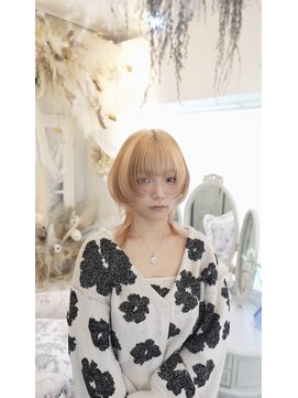 アルモワール(Armoire) オレンジ/ブラウン/ウルフカット/デザインカラー/ケアブリーチ