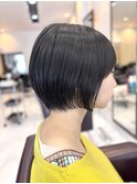 【8月】丸みショートボブ