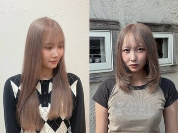 アトリエクレット(Atelier Courette)の写真/《抜け感×上品》顔周りカット×顔周りレイヤーカットで小顔魅せ＊華やかな韓国ヘア/伸ばしかけヘアも◎