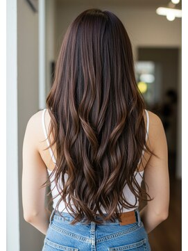 フュージョンファイブ(FUSION5) レイヤーロングベージュ20代30代40代くびれエクステ韓国ヘア