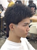 テーパーフェードスパイキーショート