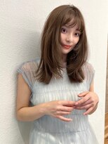 ユーフォリア 青山(Euphoria)&nbsp;マロンベージュカラー&ぱつっとレイヤー