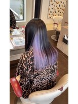 アース 郡山コスモス通り店(HAIR&MAKE EARTH)&nbsp;ラベンダーのインナーカラー