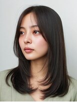 ロディーナコク 大口 新子安(rodina.coc)&nbsp;ミルクティーブロンド/ダークブルー/デジタルパーマ/大口新子安