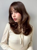 ジーナ 近鉄奈良(Zina)&nbsp;髪質改善*ひし形レイヤーミルクブラウン韓国*美髪【Zina奈良】