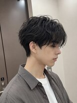ユウル 横浜(juhl.)&nbsp;メンズカットツイストスパイラルパーママッシュショート横浜駅