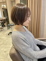 ジーニー 横浜(giinii)&nbsp;大人可愛い20代30代40代丸みショートボブ【横 浜】渋谷良太