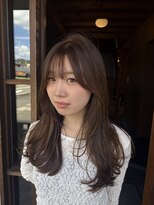 棗 田辺/棗/レイヤースタイル×赤みを抑えたブラウンカラー