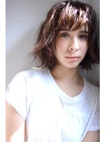 ミラバイグリーン(Mira by green)&nbsp;ふわミディ 耳かけ  無造作  loose