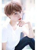 アッシュ小顔ショートカーキスタイル【Cirrus by Cloud zero】