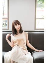 カリン 横浜店(carin) 【carin横浜】暗めカラー/大人ガーリー/鎖骨ミディアム/艶カラー