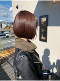 立体感ひし形ミディアム×20代30代大人可愛い小顔スタイル