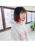 ハーフカラーボブ