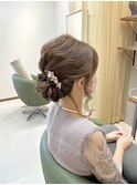 大人シニヨンアレンジ