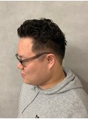 人気！波巻きスパイラルパーマポイントブリーチカラー【新大阪】