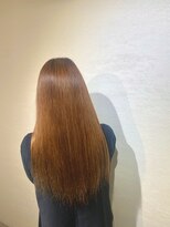 ソワン ドゥ ブレス エルネ 立花店(soin de brace elne)&nbsp;オレンジカラー/ブリーチ/ハイトーン/くすみオレンジ/モテカラー