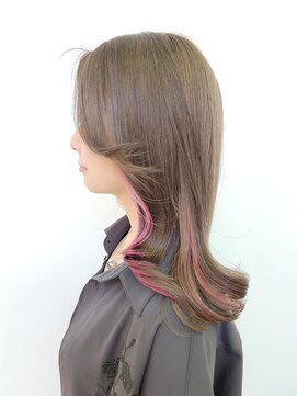 アッシュ 十日市場店(Ash) ピンクカラーで見せる!シアーグレーカラー