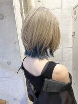 クーナバイトマト 横浜(Cuna by TOMTO)&nbsp;【HOSSY】デザインカラー_くびれボブ☆外ハネボブ_ミルクティー