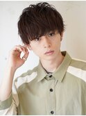 シルエット、束感、抜け目のないフェザーマッシュ
