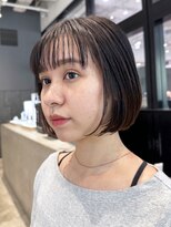 アイティーバイアルバム 藤沢店(IT by ALBUM)&nbsp;ボブカット__ハッシュカットフルバングレッドブラウン_ba469211