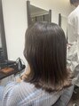 アーダーヘアーサロン 鯖江店(ADER HAIR SALON) 赤み消しカラー外ハネボブカット