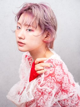美髪くびれヘアショートミニウルフ_F40095