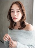 《CODE.LINE》カッパーベージュミディ・大人・ブリーチなし　2