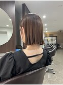 パツッと感のあるヘイリーボブ◎