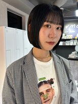 シェノン 心斎橋(CHAINON)&nbsp;ボブ/ミニボブ/切りっぱなしボブ/酸性矯正/黒髪/前髪