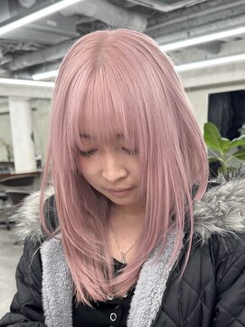 ニコ トウキョウ 渋谷(nico TOKYO) ダブルカラーミルクティーベージュピンクブラウンロングレイヤー