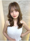 オリーブグレー/ボブ/顔周り/小顔/レイヤー/髪質改善/縮毛矯正