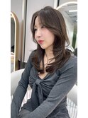 ミディアムレイヤーカット/似合わせカット/大人ガーリー/20代